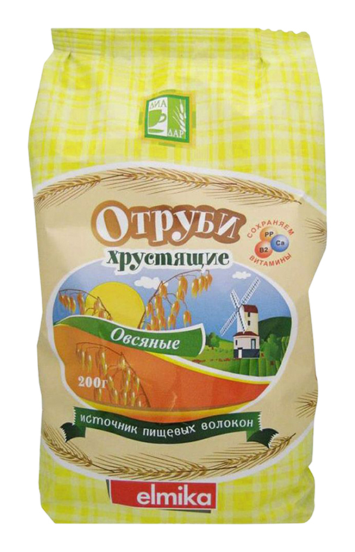 

ДИАДАР ОТРУБИ Овсяные хрустящие 200г
