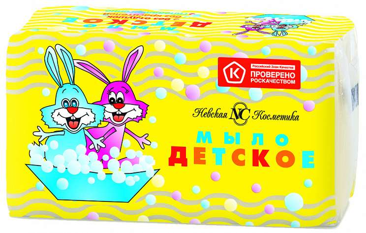 

НЕВСКАЯ КОСМЕТИКА мыло туалетное детское без отдушек 140г