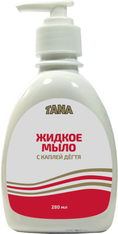 Тана мыло дегтярное 280мл