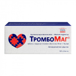 

ТРОМБОМАГ таблетки 75 мг+15,2 мг 100 шт.