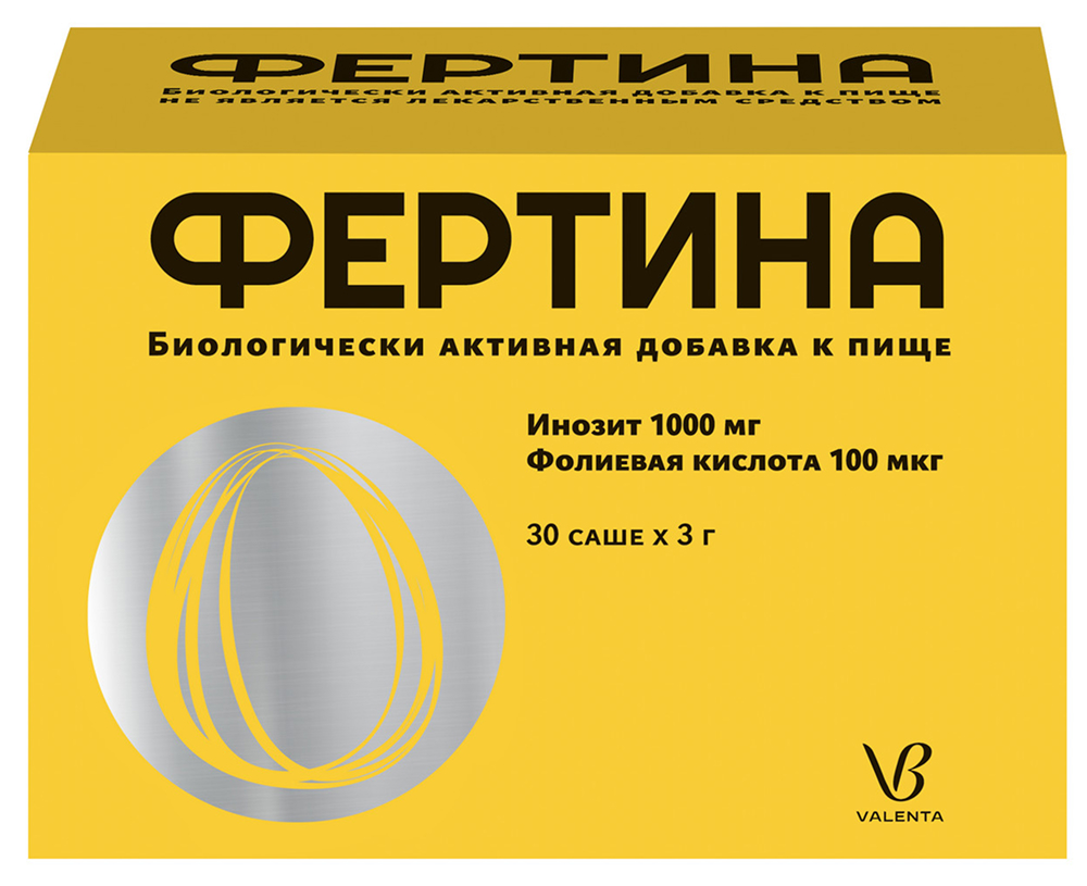 Фертина Инозит 1000Мг Фолиевая 100Мкг саше 3г 30 шт. Fine Foods & Pharmaceuticals N.T.M. S.p.A