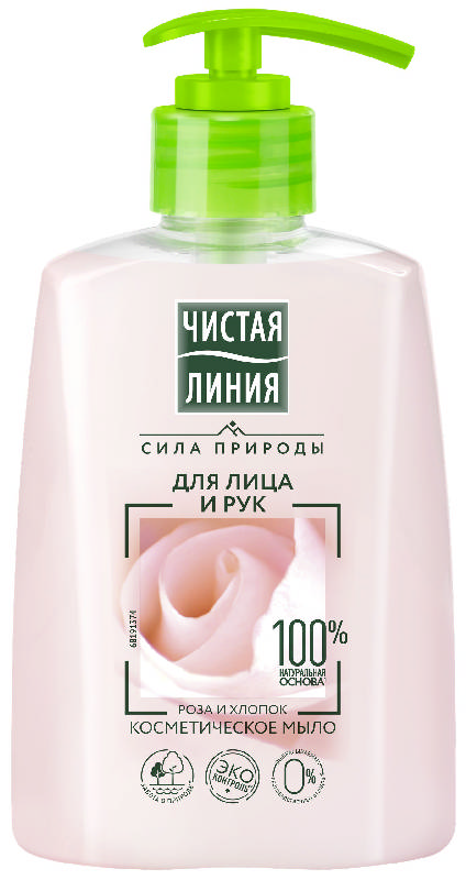

ЧИСТАЯ ЛИНИЯ крем-мыло жидкое для лица и рук 250мл