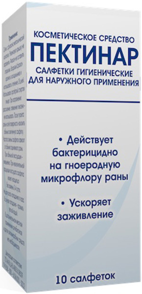 Пектинар салфетки гигиенические для наружного применения 3% 10 шт.