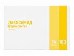 Лакосамид Фармасинтез 100мг 14 шт. таблетки покрытые пленочной оболочкой