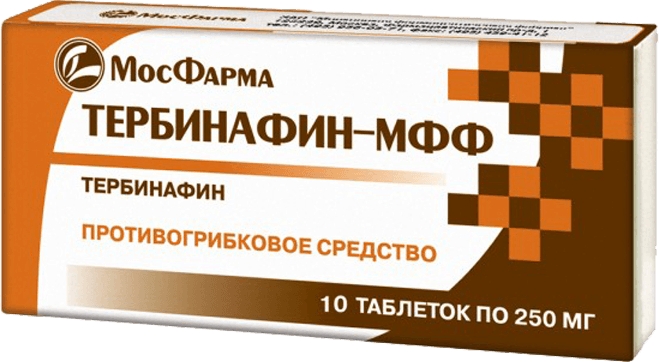 Тербинафин-Мфф 250мг 10 шт. таблетки Мфф