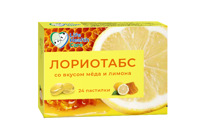 

ЛОРИОТАБС пастилки Мед/Лимон 2,5г 24 шт.