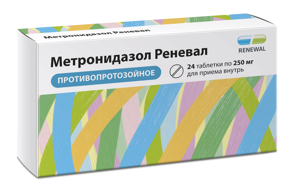 Метронидазол Реневал 250мг 24 шт. таблетки