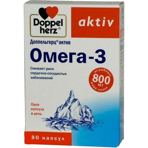 

ДОППЕЛЬГЕРЦ АКТИВ ОМЕГА-3 капсулы 80 шт.