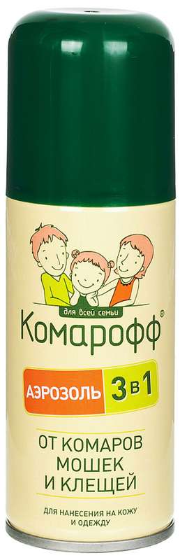 

КОМАРОФФ аэрозоль 3 в 1 100мл