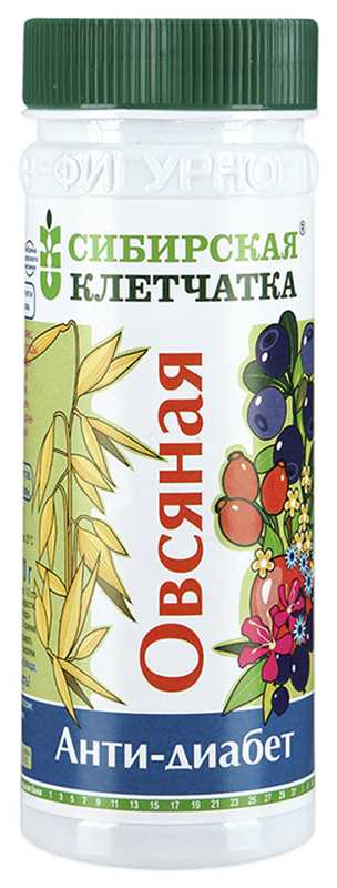 

КЛЕТЧАТКА СИБИРСКАЯ ОВСЯНАЯ АнтиДиабет 170г