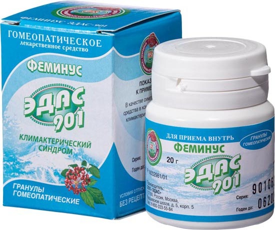 Феминус Эдас-901 20г гранулы гомеопатические