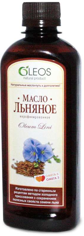 

ОЛЕОС масло пищевое Льняное (БАД) 450мл