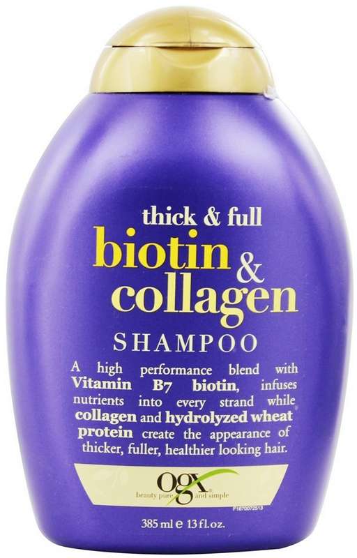 ОРГАНИКС шампунь для тонких лишенных обьема волос Биотин/Коллаген 385мл