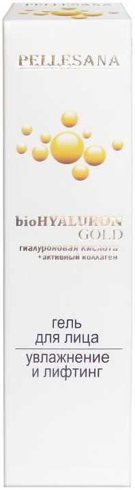 

ПЕЛЛЕСАНА БИОХИАЛУРОН ГОЛД гель для лица Гиалуроновая кислота+активный коллаген 30мл
