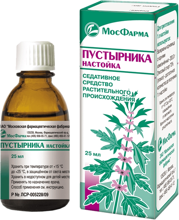 Пустырник 25мл настойка Мфф