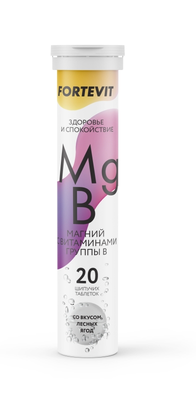 Фортевит Магний В6 таблетки шипучие 20 шт.