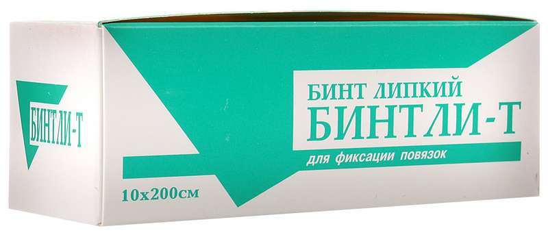 

Бинтли-т бинт липкий проницаемый 10смх200см