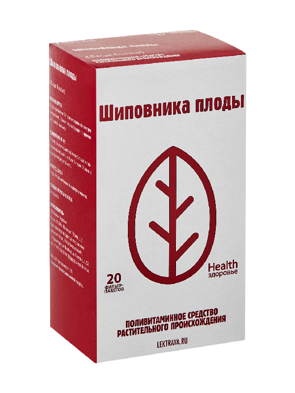 

ШИПОВНИК ПЛОДЫ 1,5г 20 шт. фильтр-пакет Здоровье