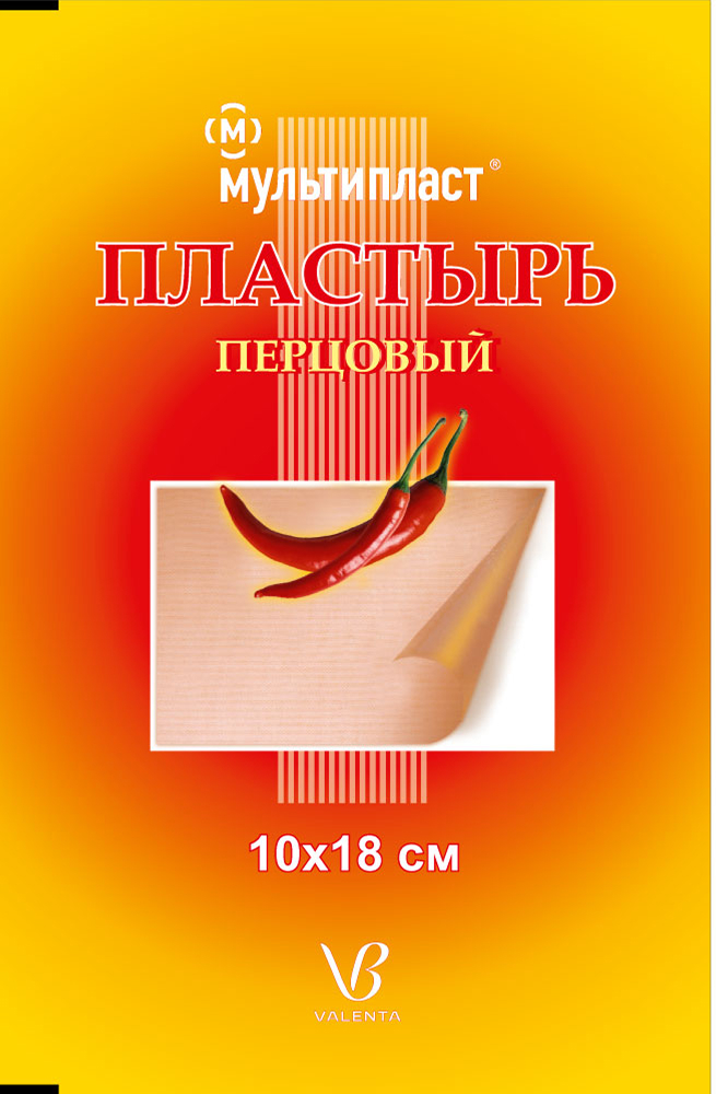 Мультипласт пластырь перцовый 10х18см без перфорации