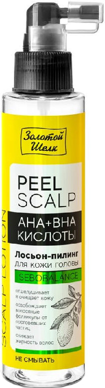 Золотой Шелк лосьон-пилинг для кожи головы с Ана+Вна кислоты 100мл