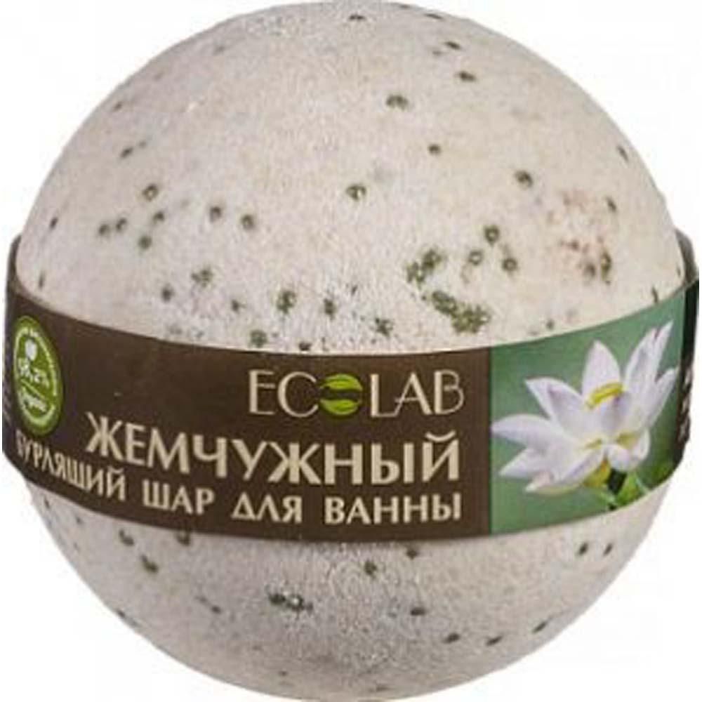 

ЭКОЛАБ шар бурлящий для ванны жемчужный Белый лотос/Пальмроза 220г
