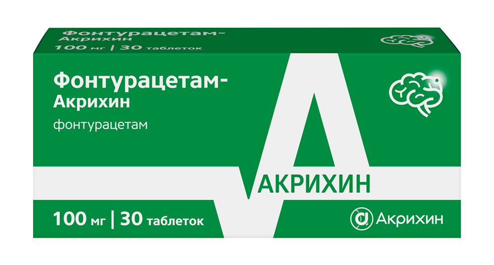 Фонтурацетам-Акрихин 100мг 30 шт. таблетки
