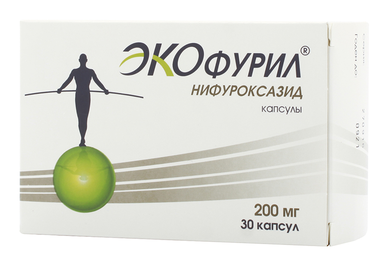 Экофурил 200мг 30 шт. капсулы Авва Рус