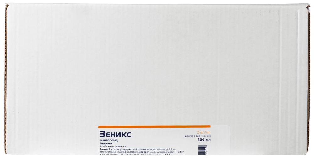 Зеникс 2мг/мл 300мл 10 шт. раствор для инфузий, фото №1