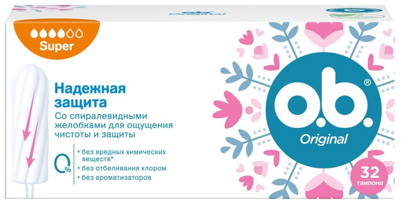 

О.Б. тампоны Супер 32 шт. Джонсон & Джонсон
