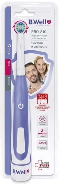 Би велл зубная щетка электрическая pro-810