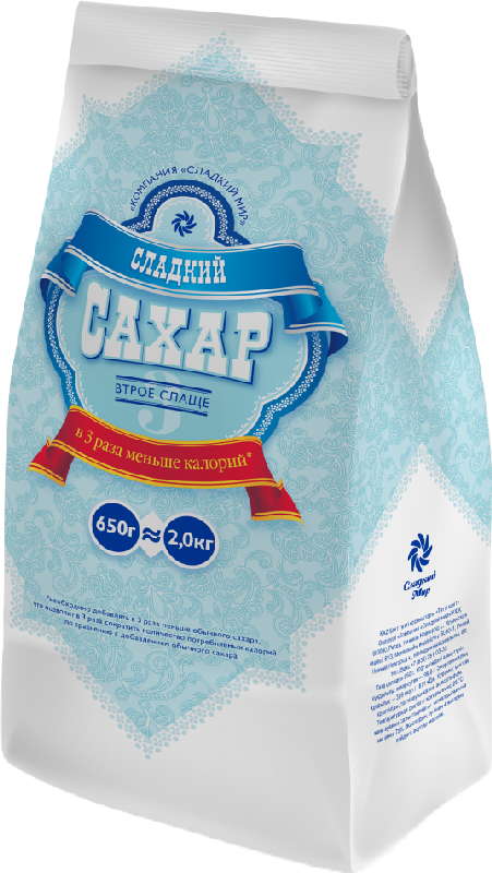

САХАР сладкий белый с ацесульфаном 650г пакет