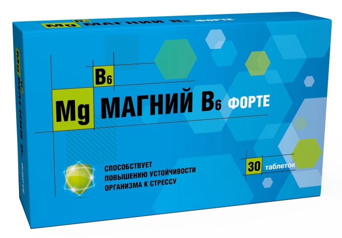 

МАГНИЙ В6 ФОРТЕ таблетки 30 шт. Внешторг Фарма
