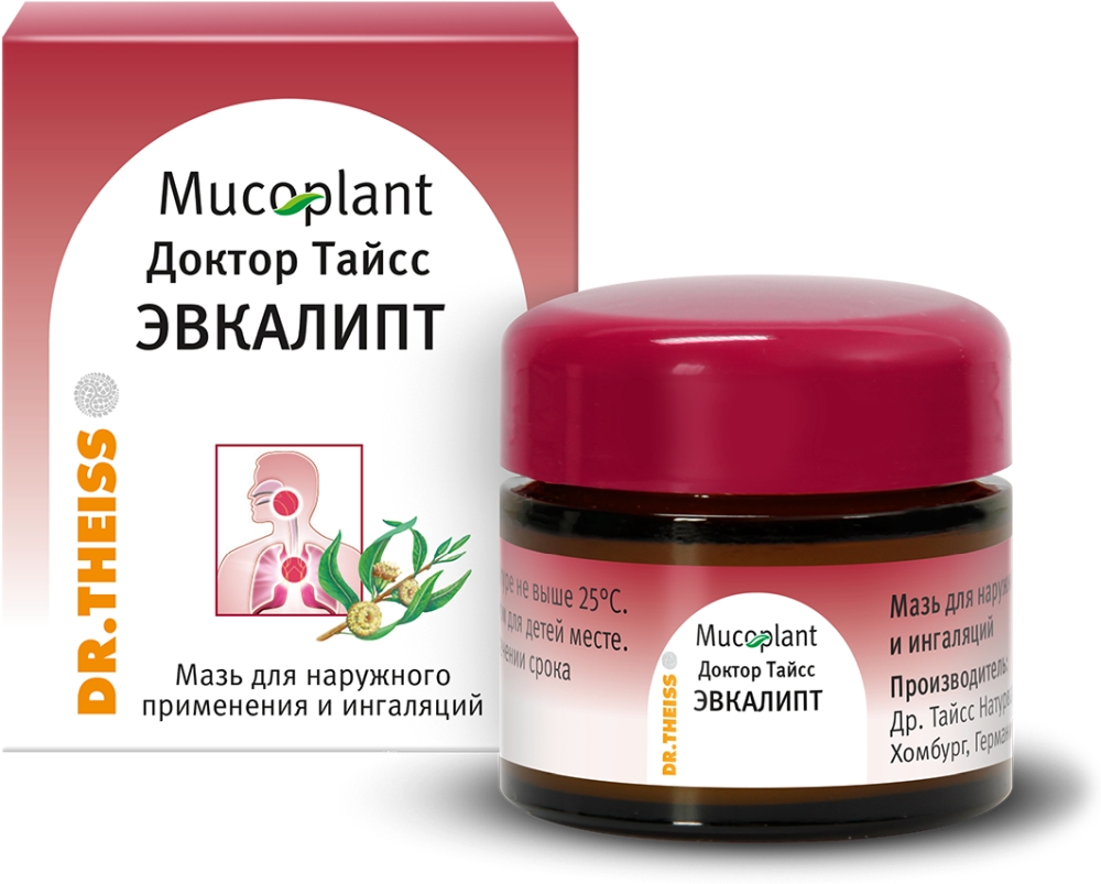 Доктор Тайсс Эвкалипт 20г мазь для наружного применения и ингаляций Dr. Theiss Naturwaren GmbH