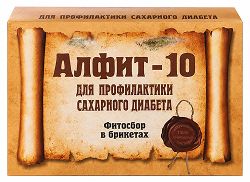 Алфит 10 профилактика сахарного диабета фитосбор утренний/вечерний 2г 60 шт.