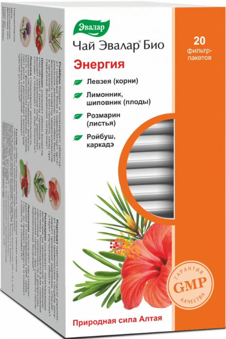 Эвалар Био Энергия чай 1,5г 20 шт. фильтр-пакет Эвалар