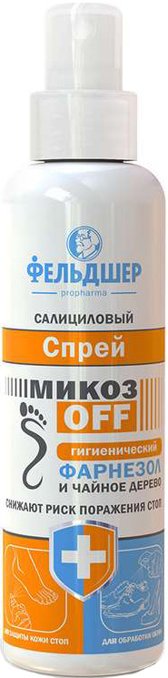 Фельдшер Микозофф спрей салициловый гигиенический Фарнезол и Чайное дерево 190мл