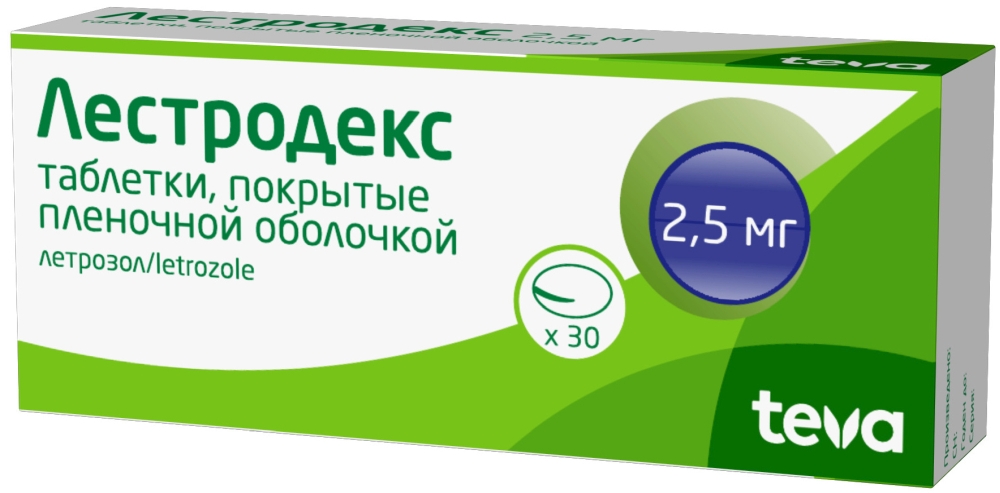 Лестродекс 2,5мг 30 шт. таблетки покрытые пленочной оболочкой Синдан Фарма