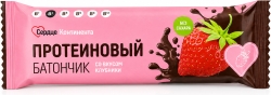 Сердце Континента батончик протеиновый Клубника в шоколадной глазури 40г