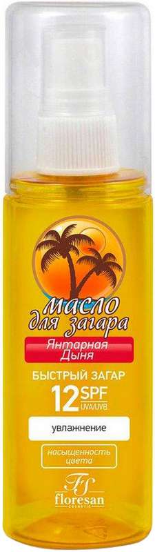 

ФЛОРЕСАН масло для загара Янтарная дыня SPF12 c увлажняющим действием (Ф116C) 135мл