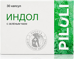 Пилюли Индол капсулы с зеленым чаем 30 шт.