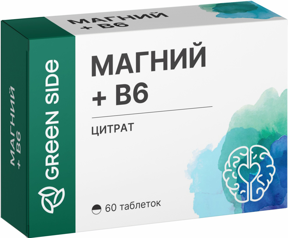 Магний+В6 таблетки в форме Цитрата 60 шт., фото №1