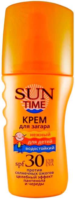 

САН ТАЙМ крем для безопасного загара SPF30 детский 150мл