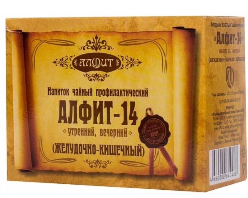 

АЛФИТ 14 ЖЕЛУДОЧНО-КИШЕЧНЫЙ фитосбор Утренний/Вечерний 2г 60 шт.