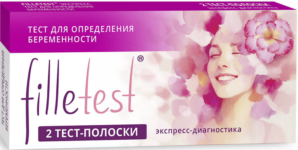Филлитест дабл контрол тест-полоска на беременность 2 шт.