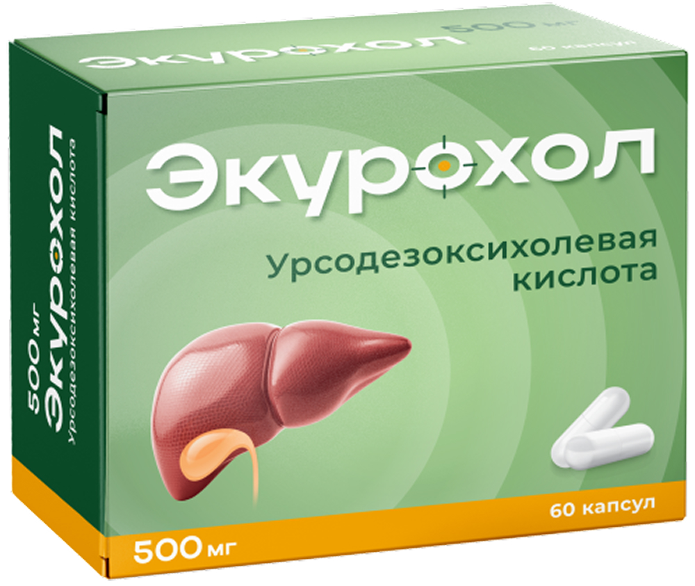 Экурохол 500мг 60 шт. капсулы