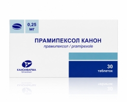Прамипексол Канон 0,25мг 30 шт. таблетки