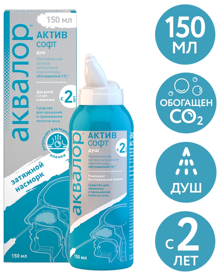 Аквалор Актив Софт 150 мл