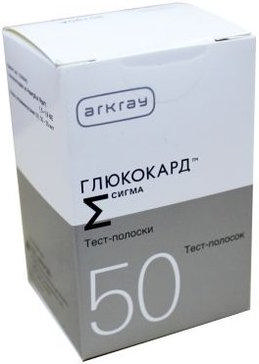 

ГЛЮКОКАРД СИГМА тест-полоски для определения глюкозы в крови 50 шт.