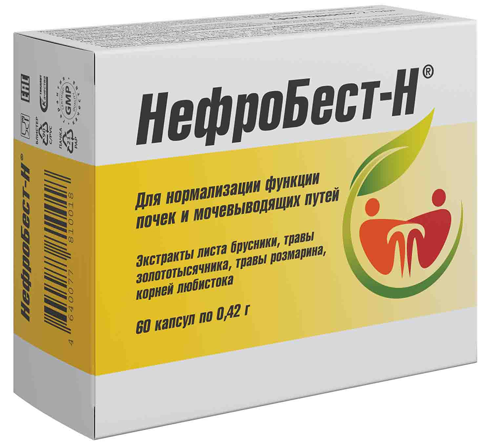 Нефробест-н капсулы 0,42г 60 шт.