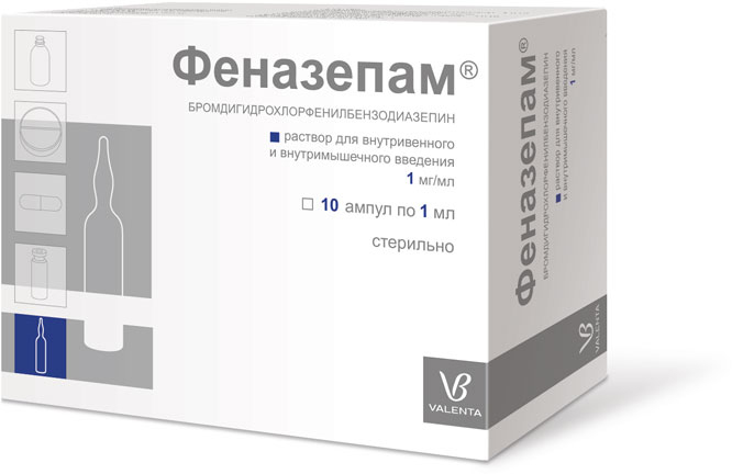 

ФЕНАЗЕПАМ 0.1 % 10 шт.